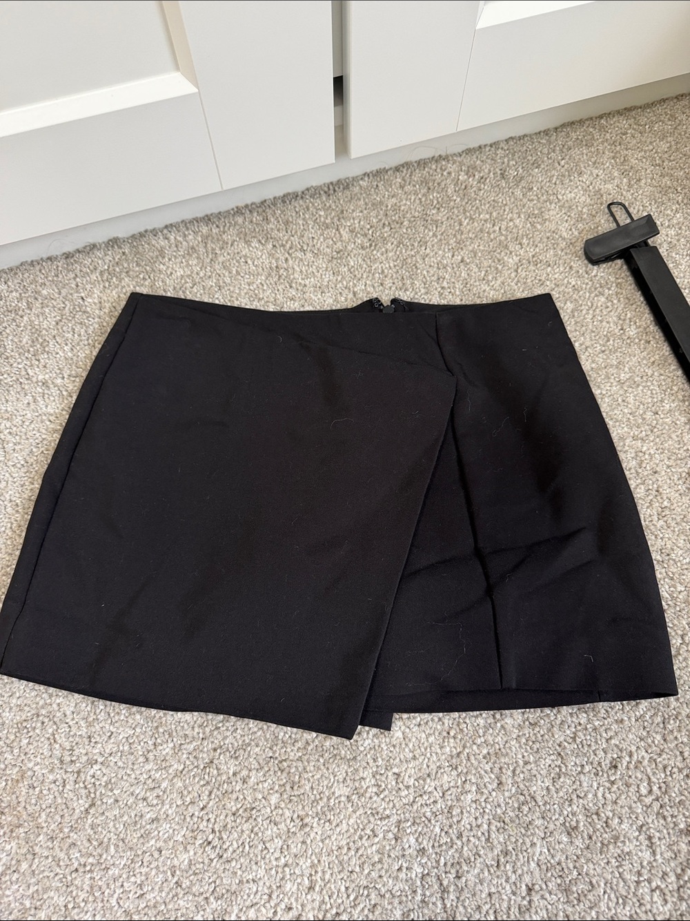 Express Classic Black Wrap Mini Skort